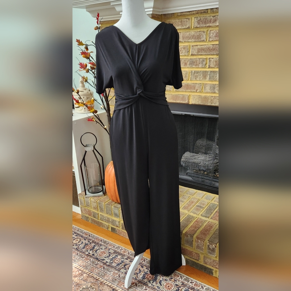 The Limited Classic Black Knot-Front Jumpsuit